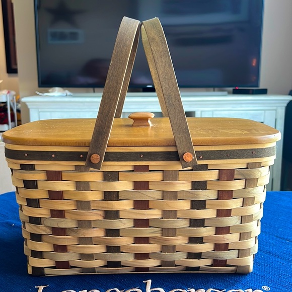 Longaberger Accents Longaberger Act Medium Market Basket Poshmark